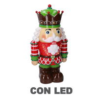 Soldatino resina con led verde cm26x18h48