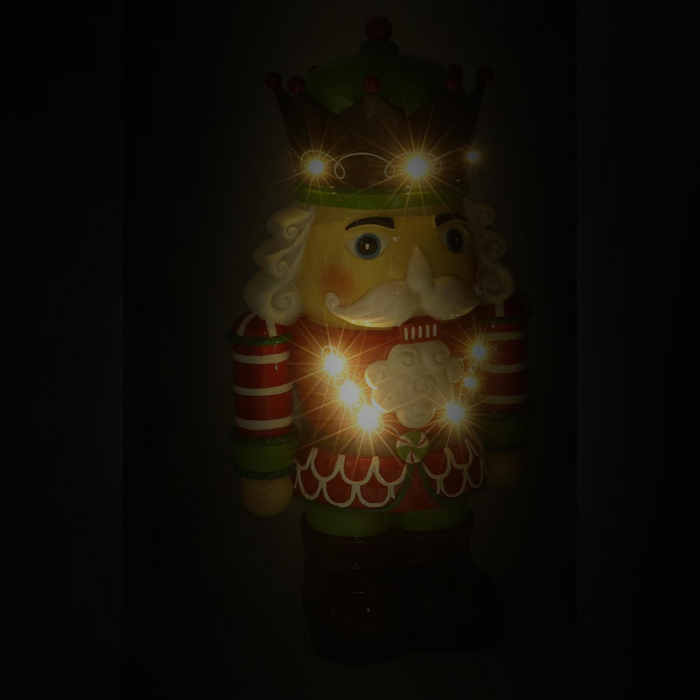 Soldatino resina con led verde cm26x18h48