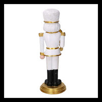 Soldatino resina con spada bianco e orocm10,5x10,5h30,5
