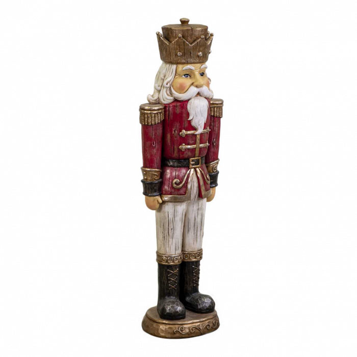 Soldatino resina rosso con led cm30x20,5h92