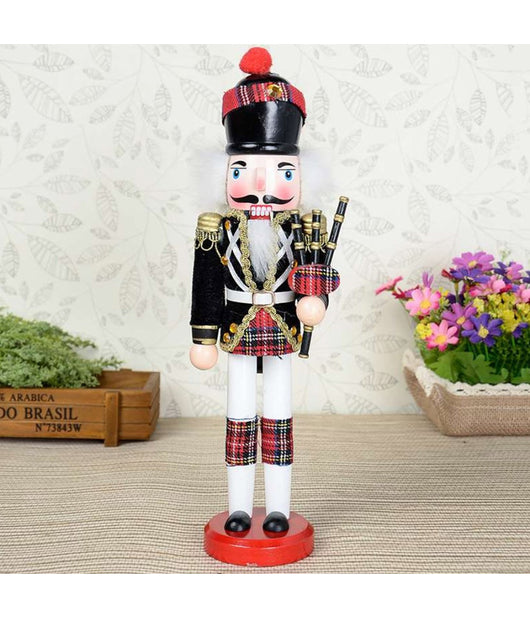 Soldato Schiaccianoci Di Natale In Legno 30 Cm Decorazioni Addobbi Natalizi         