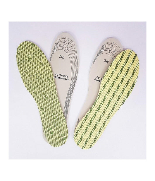 Solette Sottopiede Bambu Fibra Naturale Scarpe Antiodore Antisudore Universali Piedi         