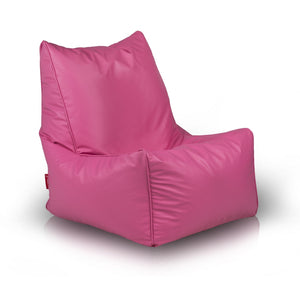 Solid Pouf Sacco con Imbottitura Seduta Morbida in Ecopelle