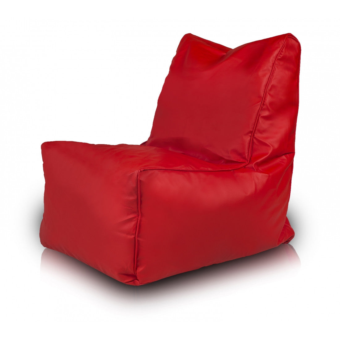 Solid Pouf Sacco con Imbottitura Seduta Morbida in Ecopelle