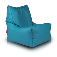 Solid Pouf Sacco con Imbottitura Seduta Morbida in Ecopelle