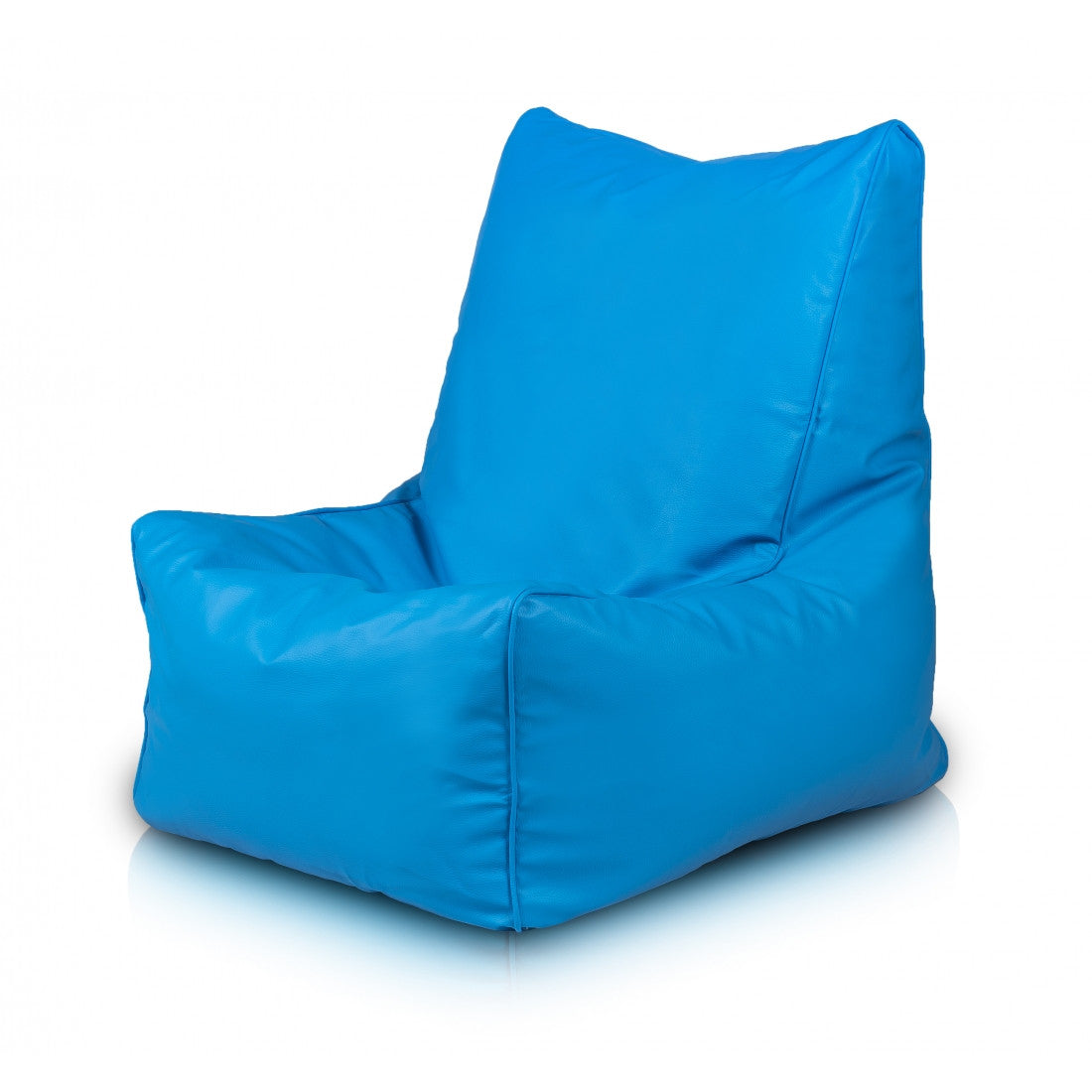 Solid Pouf Sacco con Imbottitura Seduta Morbida in Ecopelle