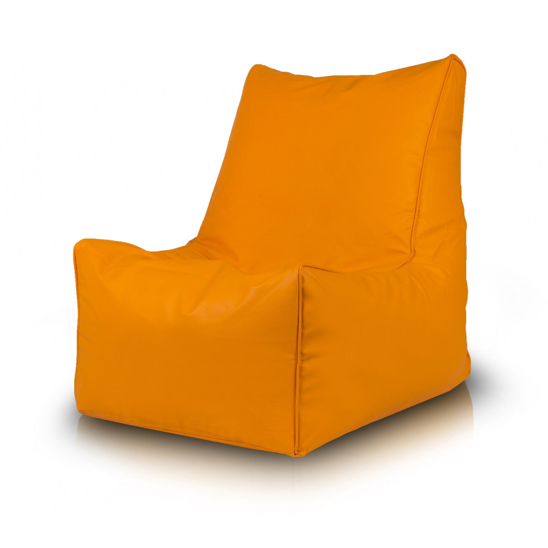 Solid Pouf Sacco con Imbottitura Seduta Morbida in Ecopelle