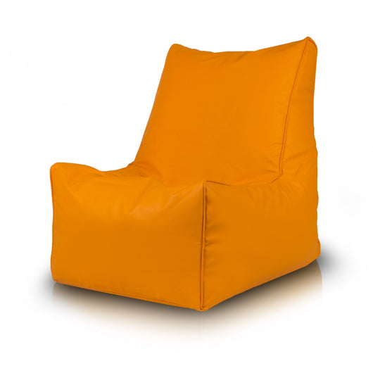 Solid Pouf Sacco con Imbottitura Seduta Morbida in Ecopelle