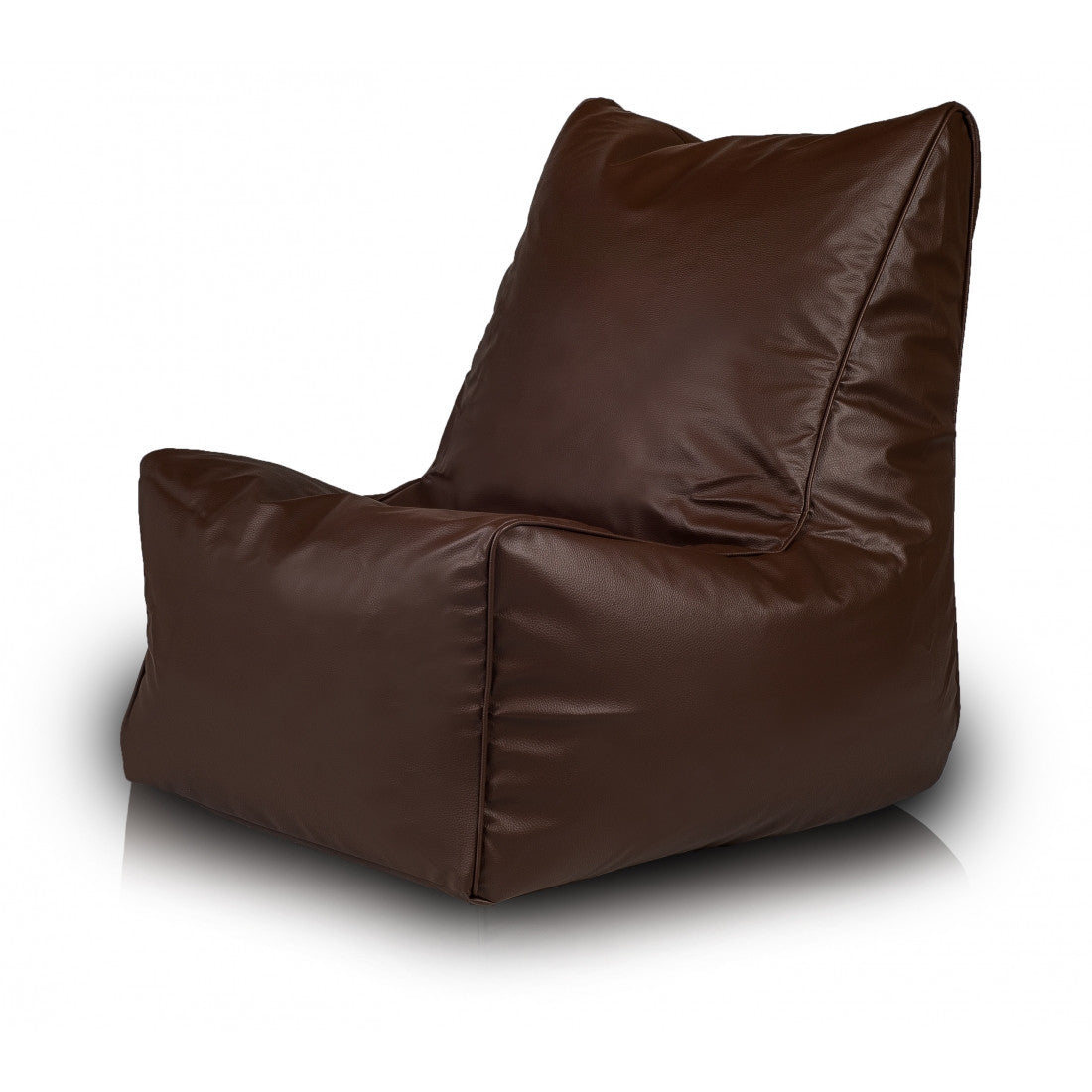 Solid Pouf Sacco con Imbottitura Seduta Morbida in Ecopelle