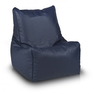 Solid Pouf Sacco con Imbottitura Seduta Morbida in Ecopelle