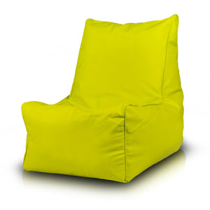 Solid Pouf Sacco con Imbottitura Seduta Morbida in Ecopelle