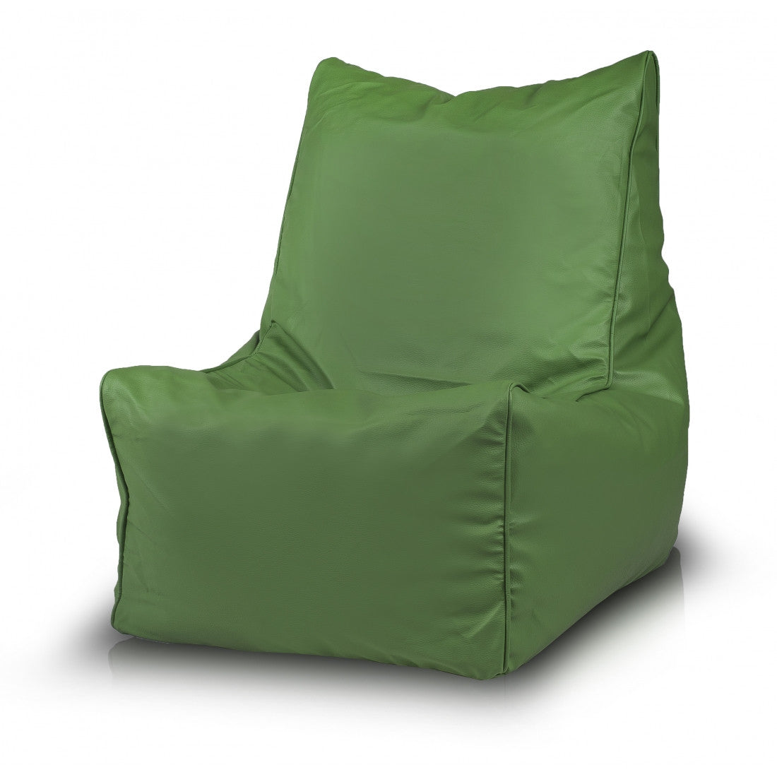 Solid Pouf Sacco con Imbottitura Seduta Morbida in Ecopelle