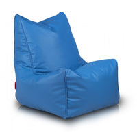 Solid Pouf Sacco con Imbottitura Seduta Morbida in Ecopelle