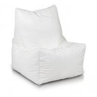 Solid Pouf Sacco con Imbottitura Seduta Morbida in Ecopelle