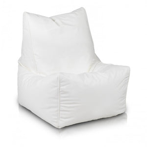 Solid Pouf Sacco con Imbottitura Seduta Morbida in Ecopelle