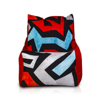 Solid Pouf Sacco con Imbottitura Seduta Morbida in Poliestere fantasia Design