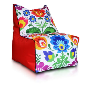 Solid Pouf Sacco con Imbottitura Seduta Morbida in Poliestere fantasia Design