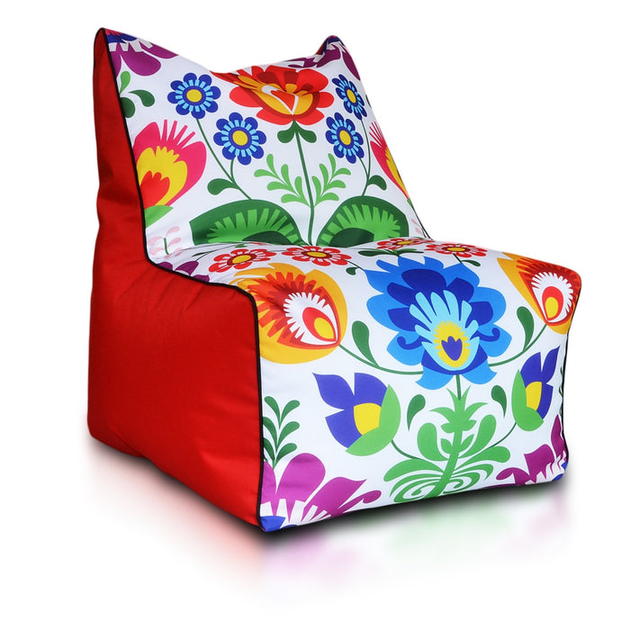 Solid Pouf Sacco con Imbottitura Seduta Morbida in Poliestere fantasia Design