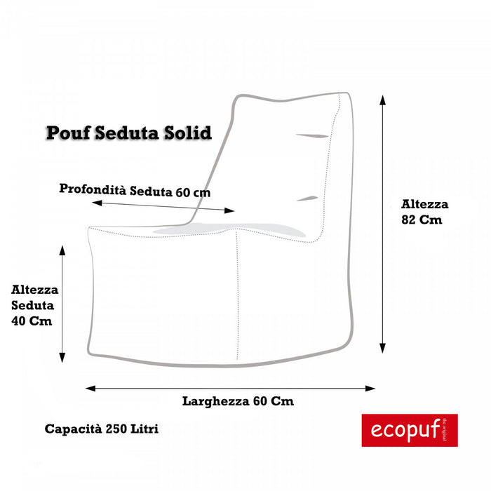 Solid Pouf Sacco Seduta Morbida in Microfibra Design Patchwork