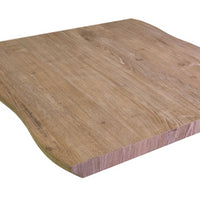Solo top tavolo legno Canberra naturale quadro cm 80x80x4