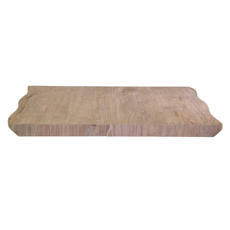 Solo top tavolo legno Canberra naturale quadro cm 80x80x4