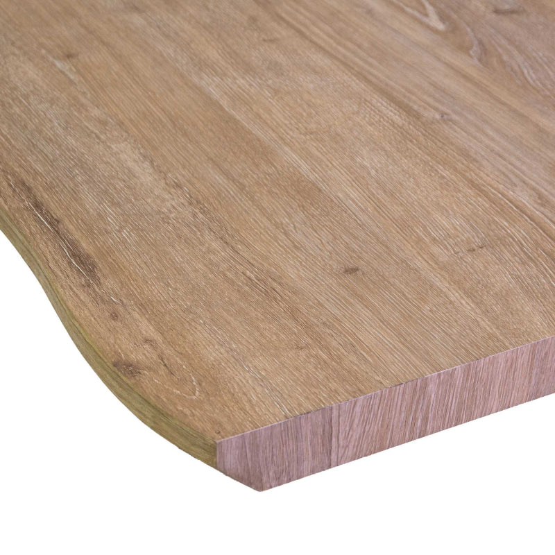 Solo top tavolo legno Canberra naturale quadro cm 80x80x4