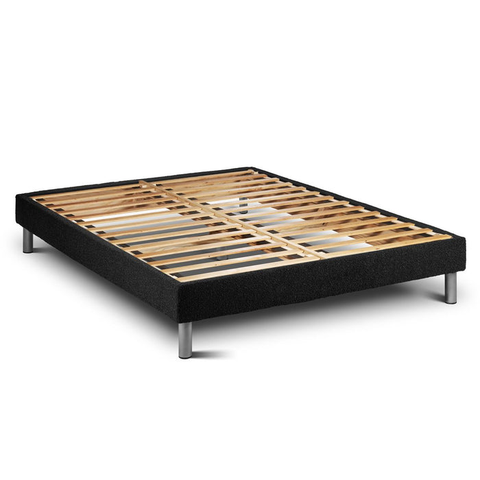 Pacchetto letto completo - Materasso 140x200cm + Box spring con doghe (in kit) + 2 cuscini + Piumino - Vitalpower