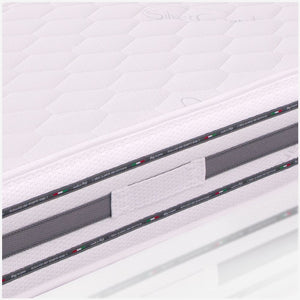 Materasso Matrimoniale 165x190, alto 22 cm - Memory Foam, Rivestimento Silver, Ergonomico | Sommo