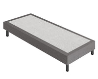 Letto Sommier Singolo 80x190 Grigio Rivestito - Resistente fino a 120 Kg per Persona