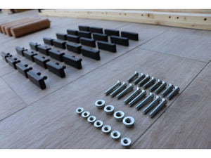 Letto Sommier Matrimoniale 160x200 Rivestito - Resistente fino a 120 Kg per Persona – IGNIFUGO Classe 1M – Colore Grigio