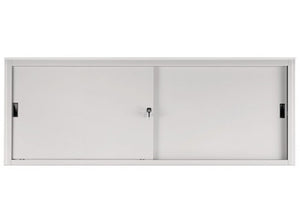 Sopralzo per armadio ad ante scorrevoli da ufficio di colore grigio cm. 180x45x85h