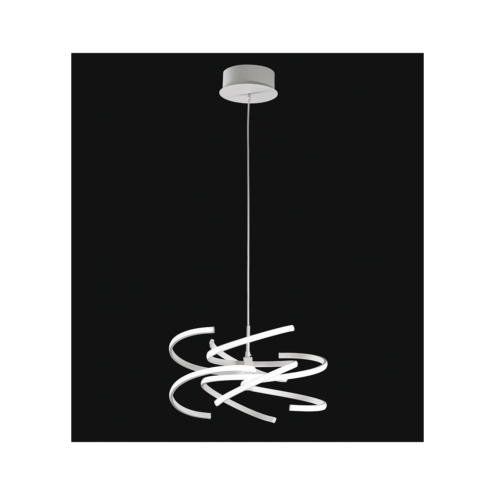 Sospensione a led in metallo bianco 70W 6396 B Perenz 3000k