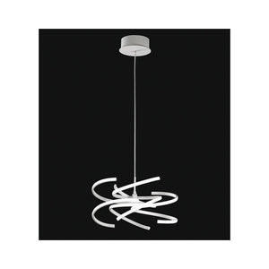 Sospensione a led in metallo bianco 70W 6396 B Perenz 3000k