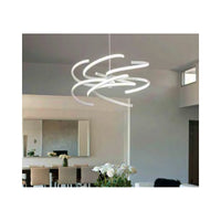 Sospensione a led in metallo bianco 70W 6396 B Perenz 3000k