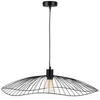 IDMarket - Sospensione in filo metallico nero, diametro 60 cm