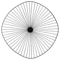 IDMarket - Sospensione in filo metallico nero, diametro 60 cm