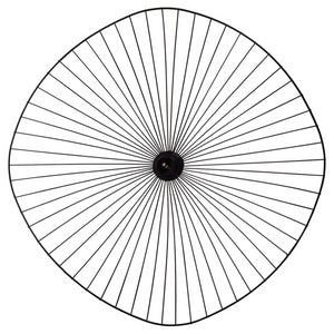 IDMarket - Sospensione in filo metallico nero, diametro 60 cm