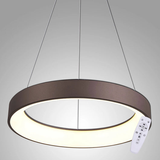 LÚZETE - SOSPENSIONE LED POWELL 50W REGOLABILE CAFFÈ