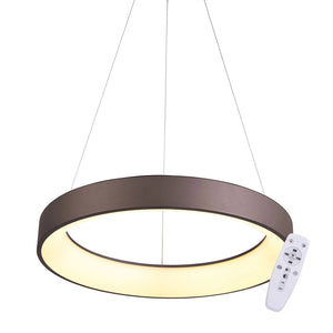 LÚZETE - SOSPENSIONE LED POWELL 50W REGOLABILE CAFFÈ