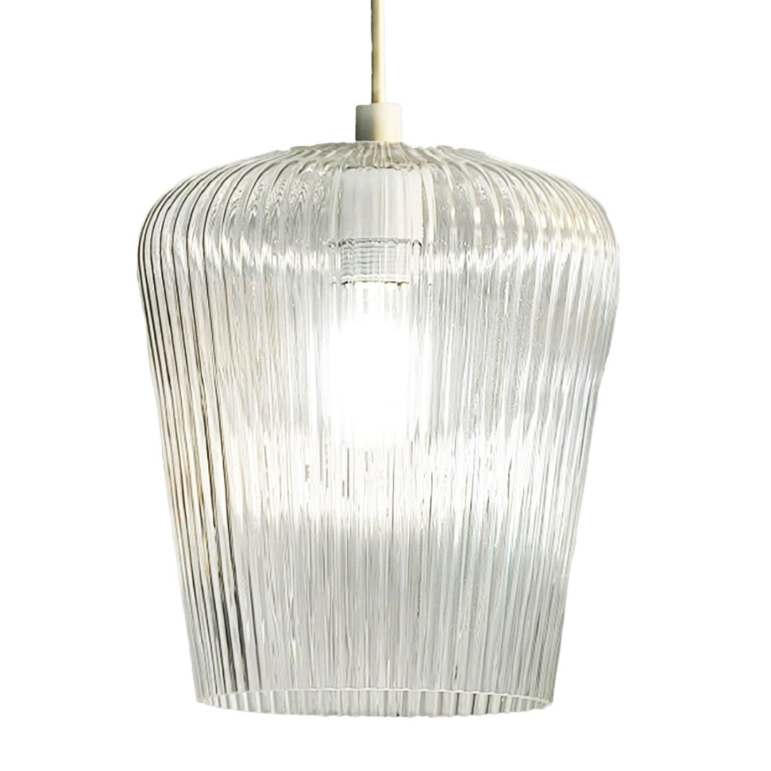 Sospensione vetro ambra trasparente gea luce numa bt6 ot e27 led lampada soffitto decentramento classica