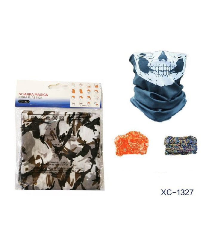 Sottocasco Sciarpa Magica Protettiva Multiuso Passamontagna Per Moto Bici Xc1327         