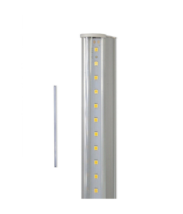 Sottopensile Led Smd Trasparente Reglette Plafoniera 30 60 90 Cm 6500 3000 4000k  -bianco Caldo   90 Cm   -