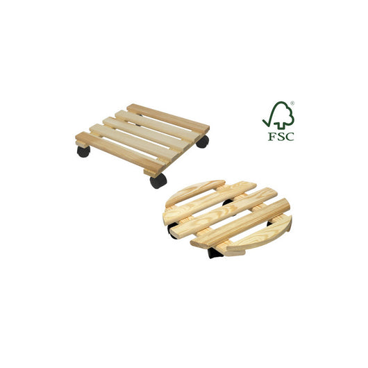 Sottovasi Alberiamo SQUARE L35 – plastica nera quadrata 35×35 cm – generico