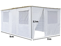 Kit Sukkah "Nina" regolabile Da 1x1 m a 3x5 m
