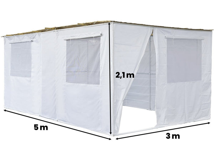 Kit Sukkah "Nina" regolabile Da 1x1 m a 3x5 m