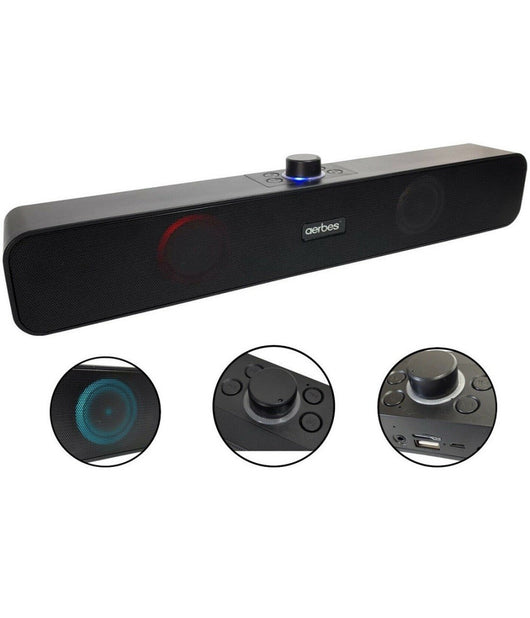 Soundbar Senza Fili Bluetooth Tv Altoparlante Stereo Fm Aux Home Theater Ab-d387         