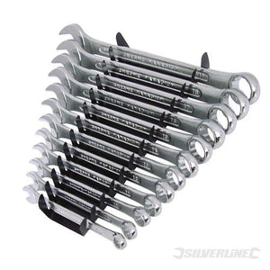 Set chiavi Silverline in acciaio temprato 12 Pezzi da 8 a 19 mm e anello esagonale 15°