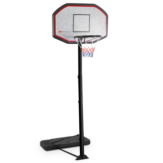 Canestro da basket su supporto mobile regolabile con ruote altezza 220-305 cm 20_0000866