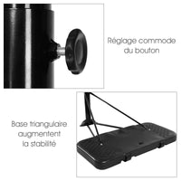 Canestro da basket su supporto mobile regolabile con ruote altezza 220-305 cm 20_0000866