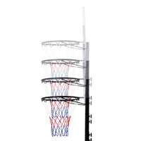 Canestro da basket portatile regolabile altezza 1,78 m 2,08 m in pe e telaio in acciaio base 74 x 55 x 13 cm riempibile 20_0008970
